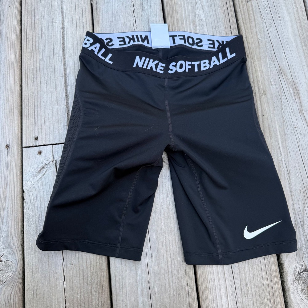 Nike Softball Dri-FIT Padded Sliding Shorts Black Youth XL Compression Kids